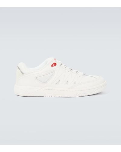 KENZO Pxt Leather Sneakers - White
