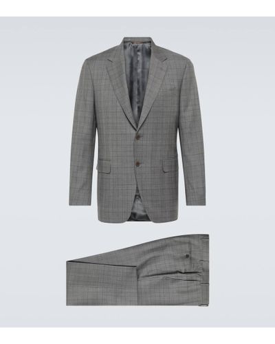 Canali Anzug aus Wolle - Grau
