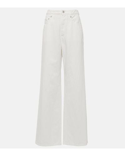 Brunello Cucinelli Relaxed Trousers - White