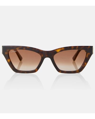 Cartier Cat-eye Sunglasses - Brown
