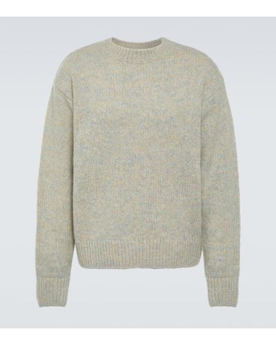 Dries Van Noten Pullover aus einem Alpakawollgemisch - Grau