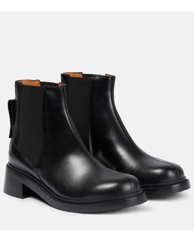 See By Chloé Bonni Leather Chelsea Boots - Black