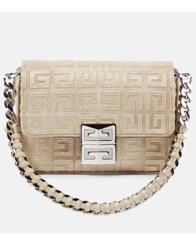 Givenchy Sac a bandouliere Small 4G en toile - Blanc