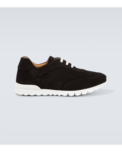 Kiton Suede Trainers - Black
