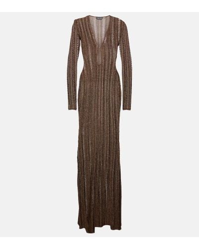 Tom Ford Cutout Gown - Brown