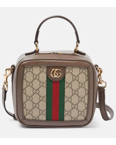 Gucci 'ophidia' Shoulder Bag - Brown