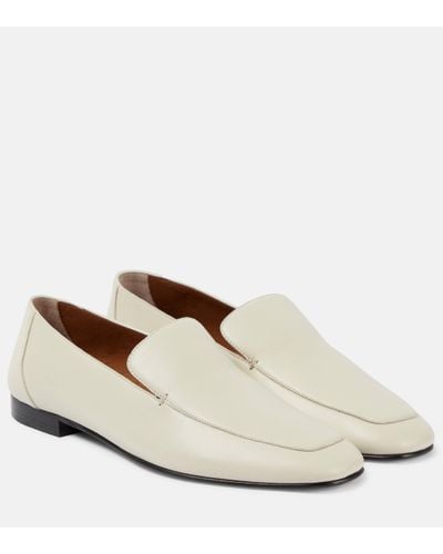 Le Monde Beryl Leather Loafers - White