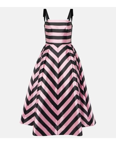 Rebecca Vallance Jocelyn Striped Midi Dress - Multicolour