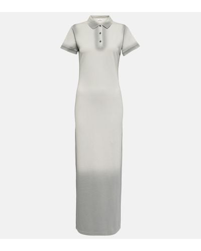 Loewe Cotton-blend Jersey Polo Dress - White