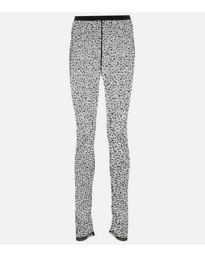 Isabel Marant Legging Tanael a cristaux - Gris