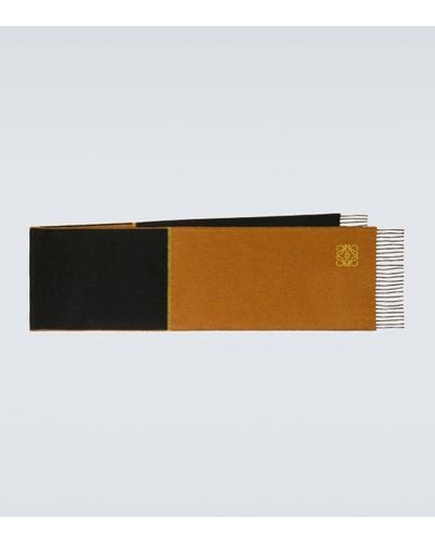 Loewe Window Anagram Wool And Cashmere Scarf - Multicolour