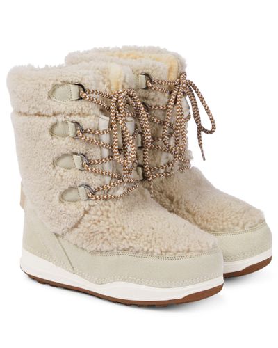 Bogner La Plagne Shearling Snow Boots - Multicolor