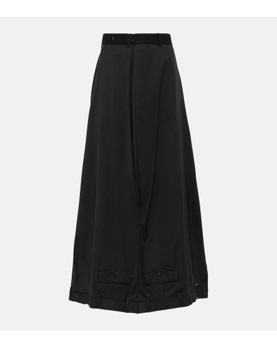 Balenciaga Upcycled Maxi Skirt - Black
