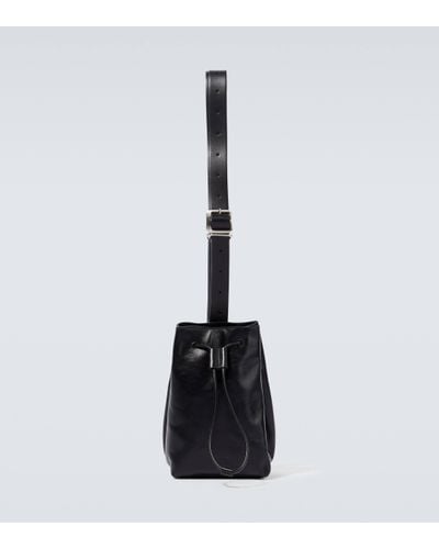 Jil Sander Leather Shoulder Bag - Black