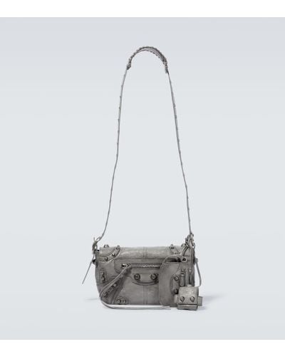 Balenciaga Borsa a tracolla Le Cagole XS in pelle - Bianco