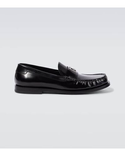 Dolce & Gabbana Loafers DG aus Leder - Schwarz