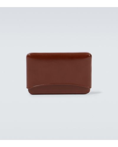 Lemaire Leather Card Holder - Brown