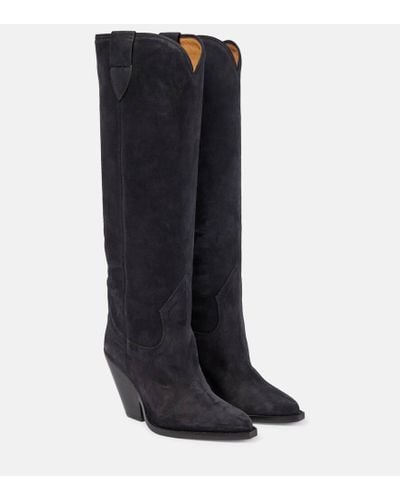 Isabel Marant Lomero Suede Knee-high Boots - Blue