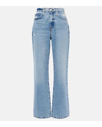 FRAME Jeans rectos Le Jane de tiro alto - Azul