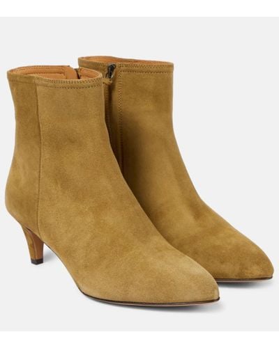 Isabel Marant Deone Suede Ankle Boots - Brown