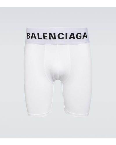 Balenciaga Boxershorts aus Jersey - Weiß