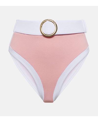 Alexandra Miro Whitney High-rise Bikini Bottoms - Pink