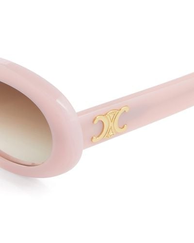 Celine Oval Acetate Sunglasses - Pink