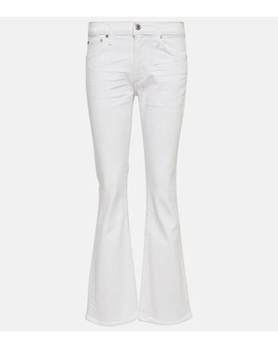 Citizens of Humanity Emanuelle Low-rise Flared Jeans - White