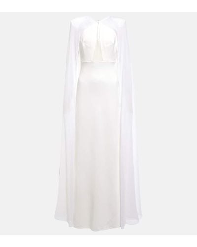 Roland Mouret Bridal Robe aus Chiffon - Weiß