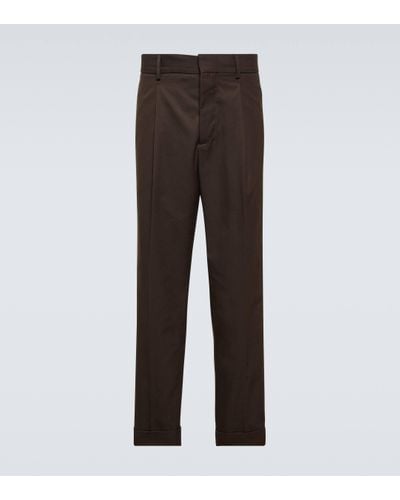 Tod's Mid-rise Straight Trousers - Brown