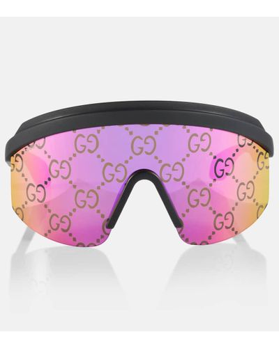 Gucci Mask Sunglasses - Pink