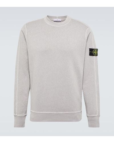 Stone Island Sweatshirt Compass aus Baumwoll-Jersey - Grau
