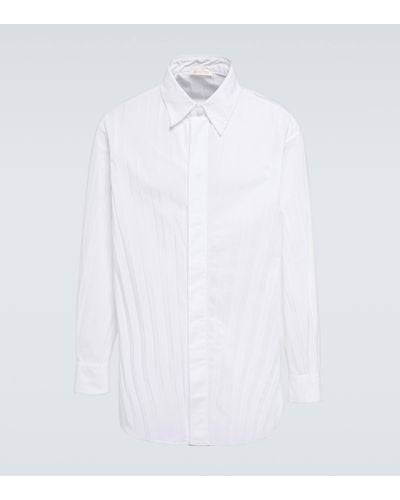 Valentino Chemise en coton melange - Blanc