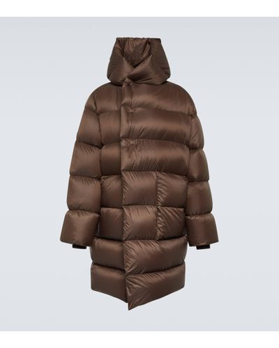 Rick Owens Luxor Quilted Down Coat - Brown