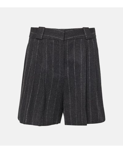 Blazé Milano Wool And Cashmere Shorts - Black