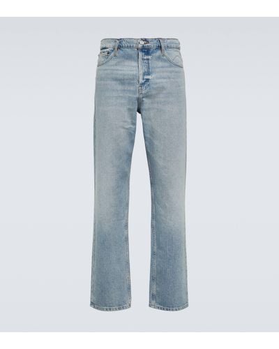 FRAME Mid-rise Straight Jeans - Blue