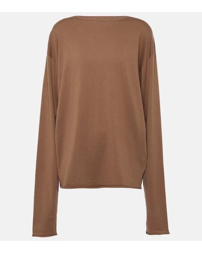 Extreme Cashmere Aries Cotton And Cashmere Jumper - Brown
