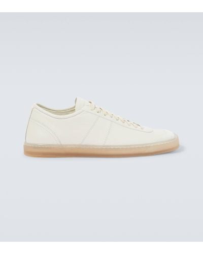 Lemaire Linoleum Leather Trainers - White