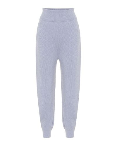 Stella McCartney Pantaloni sportivi in cashmere - Blu