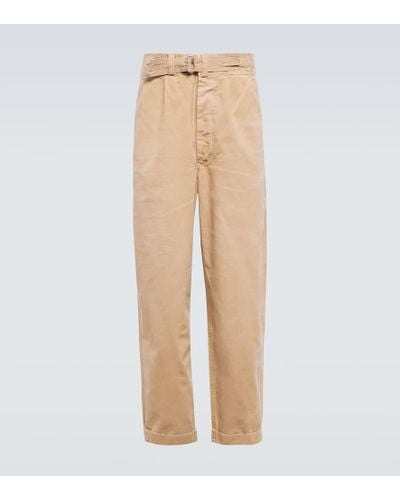 Polo Ralph Lauren Straight Cotton Pants - Natural