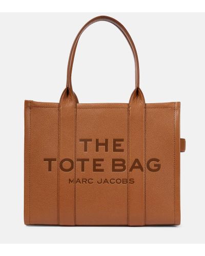 Marc Jacobs Borsa 'The Leather Large Tote Bag' - Marrone