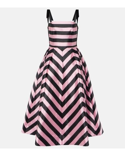 Rebecca Vallance Jocelyn Striped Midi Dress - Multicolor