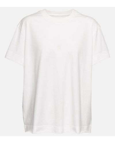 Givenchy T-shirt en coton a logo - Blanc