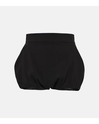 Dolce & Gabbana Shorts de tiro alto - Negro