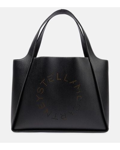 Stella McCartney Bolso shopper Stella con logo - Negro