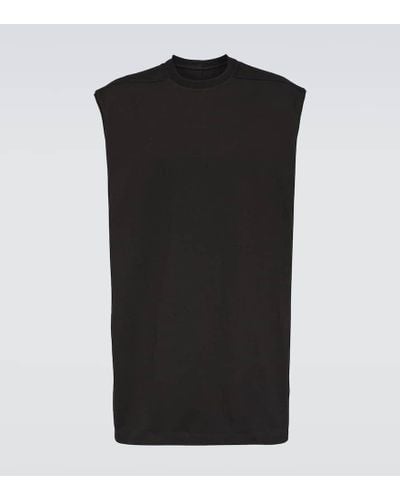 Rick Owens T-Shirt Tarp aus Baumwolle - Schwarz