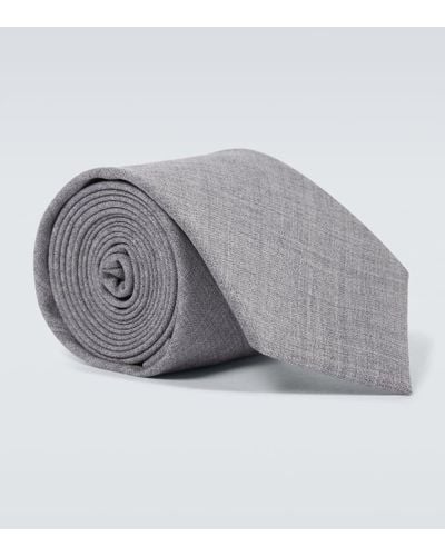 Brunello Cucinelli Wool Tie - Gray