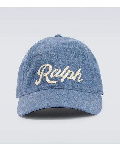 Polo Ralph Lauren Baseballcap mit Leder - Blau