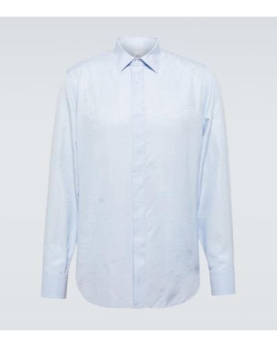 Berluti Camisa Scritto Andy de seda y algodon - Azul