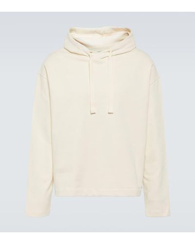 Lemaire Cotton And Linen Hoodie - Natural